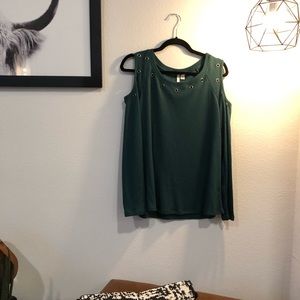 Shoulder Cutout Long Sleeve Shirt